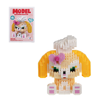 Конструктор мини 3D "Зверята", ABS, 11,5х4,5х16см, 4 вида