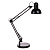 Светильник настольный BY Лунд Е27,60Вт,230В,85см, струбцина,подставка,каб.140см,металл,черный