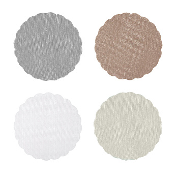 Набор противоскользящих салфеток тм VETTA, 4шт, ПВХ, d32см, 4 цвета