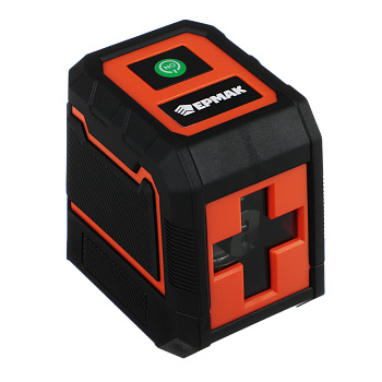 ЕРМАК Уровень лазерный, 30 м,± 0,5мм/1 м, горизонт. и верт.плоскости, 515 нм, резьба 1/4, 2xАА