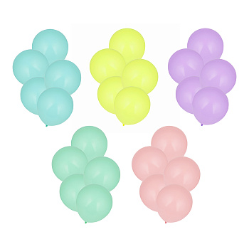 Набор воздушных шаров гигантов тм Fntastic, 18", 5 шт, пл 10 гр. 5 цветов пастель