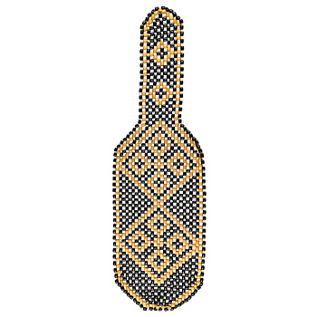 ЕРМАК Массажер 131x39см, деревянные шарики, светлое дерево, 012B-3