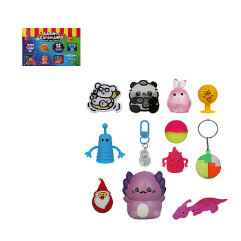 ХОББИХИТ Адвент-календарь "Веселые игры", TPR, PU, резина, полистоун, ABS,30,2х19,8х5,2см