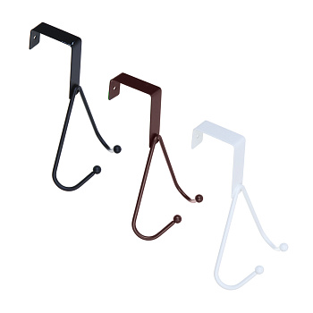 Вешалка надверная тм VETTA, 2 крючка, металл, 12х15х5см, 3 цвета