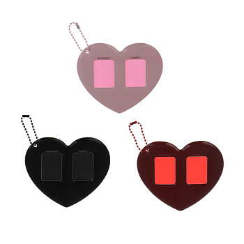 Брелок для фото тм Fntastic "Сердце", PVC,  9x10,6 см, 3 цвета