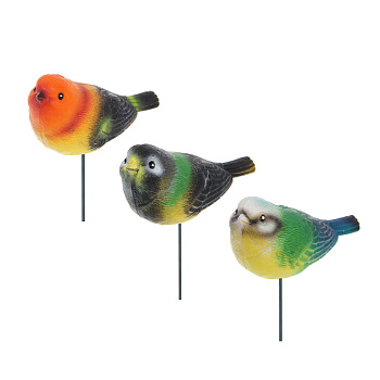 Фигурка на стержне "Птица" тм INBLOOM, 13х6х60см, полистирол, металл