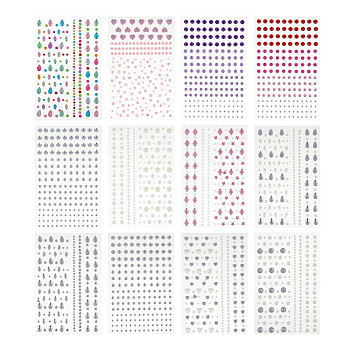 Набор стразы для лица тм ЮНИLOOK, самоклеящиеся