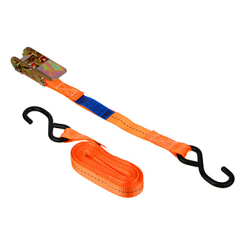 ЕРМАК Стяжка груза с храповиком 5м, 800/1600 кг, натяжное устройство евро S крюк