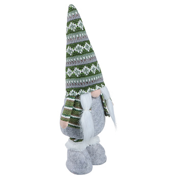 СНОУ БУМ Фигура декоративная "Гном" с выдвижными ногами 50,5-77 см, полиэстер, 2 дизайна