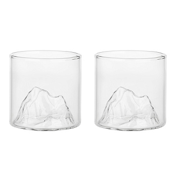 Набор стаканов тм MILLIMI Вершина, 300мл, стекло, 2 шт