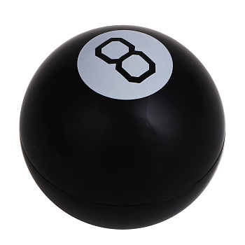 Шар предсказаний, 7 см, пластик, цвет черный