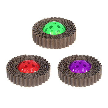 Игрушка для кошек тм VETTA, Сатурн, картон, пластик, 8см