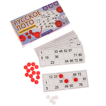 Лото русское с пласт. бочонками