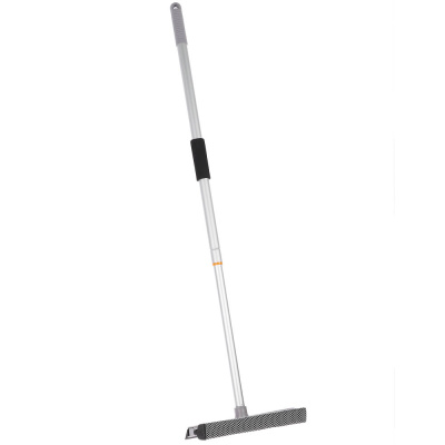 Окномойка тм VETTA, телескоп. ручка 65-111см, алюминий, водосгон ТПР 25см, поролон, цвет серый