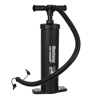 BESTWAY Насос ручной AIR HAMMER, объём 3,5л, 48см, 3 насадки в комплекте, 62030