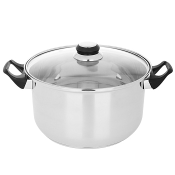 Стрейтон Кастрюля 24х13,5см, 4,9л, со стекл. крышкой