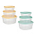 Набор квадратных контейнеров пищевых 3шт (0,9л; 1,55л; 2,65л), пластик