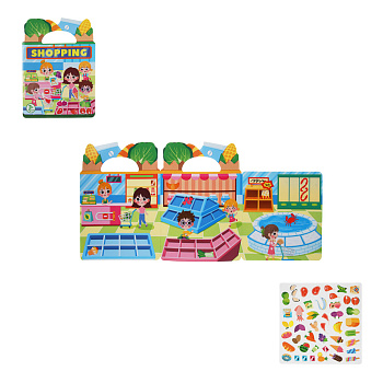 Набор многоразовых наклеек бумага, картон, 22,5х30х0,4см, 5 дизайнов