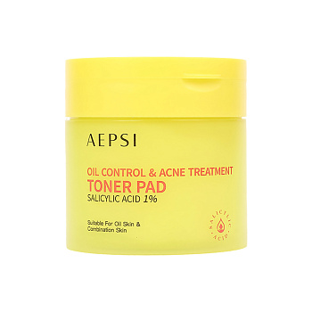 Тонер-пэды с салициловой кислотой, тм AEPSI, "Анти-акне" для проблемной кожи 80 шт, 140 мл