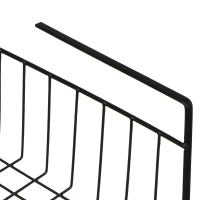 Корзина подвесная на полку тм VETTA, 35х26х13,5см, металл, цвет черный