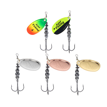 Блесна вращающаяся "Комета" тм AZOR FISHING, №4, 8 гр, 5 цветов