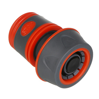 INBLOOM PROF+ Коннектор быстросъемный для шланга 3/4 с аквастопом, обрезиненное покрытие ABS