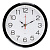 Часы настенные круг d=22см, корпус черный "Классика", арт.2222-328