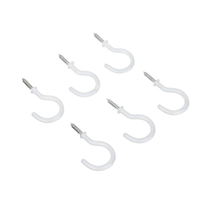 Крючки-саморезы завинчивающиеся тм VETTA, 55мм, 6шт