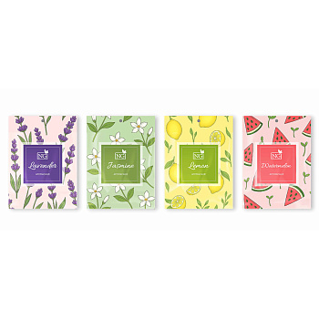 NEW GALAXY Ароматизатор Саше 10 гр, лаванда, жасмин, лимон, арбуз