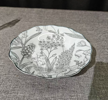 Тарелка для супа/салатник 20см, тм MILLIMI, Мидоу, фарфор