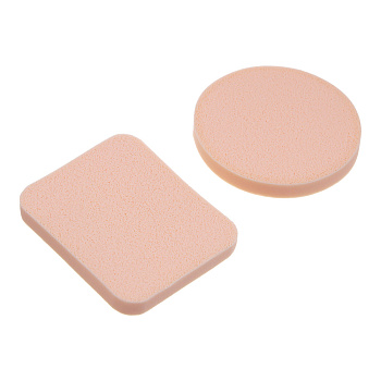 Набор спонжей для макияжа 2шт тм ЮНИLOOK , латекс, d5,5см/4,3х5,3см