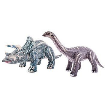 INTEX Динозавры надувные "JURASSIC DINO PALS", от 3 лет, 2 вида, 178х71х79см, 262х91х122см, 48594NP