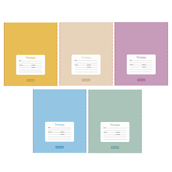 Тетрадь школьная 18л. в линейку ClipStudio, БЕЛЫЕ ЛИСТЫ, обл. пластик, скрепка