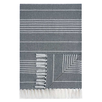 PROVANCE Нэви Плед хлопок 140х200см, синий