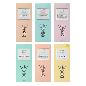 NEW GALAXY Диффузор Home Perfume, L`mper, Tab.vanille, Light blue, Mill., J`adore, Lost Ch. 100мл