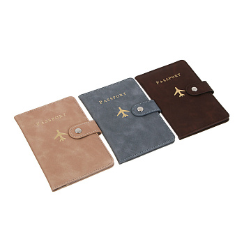 Обложка для документов тм ЮL Астерикс многофункциональная на кнопке, ПУ, 15х11см, 3 цвета, арт.1