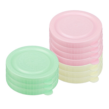 Набор "Холодных" крышек для закрывания банок 10шт полиэтиленовых цветных