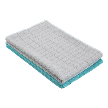 VETTA Тряпка для пола из микрофибры в клетку, 50х70см, 220г/кв.м