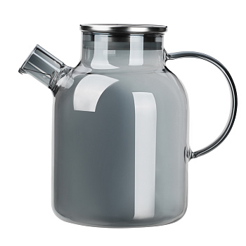 SATOSHI Графит Чайник заварочный 1,8л, стекло, нерж.сталь