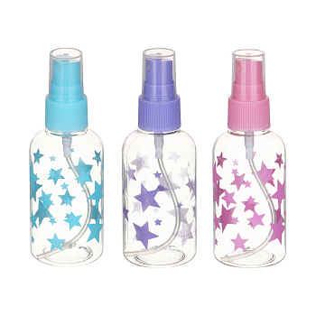 Бутылочка косметическая с пульверизатором 75мл тм ЮНИLOOK, пластик, 2 цвета