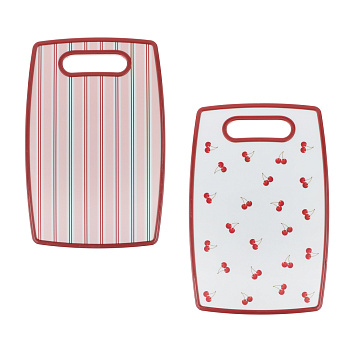 Доска разделочная тм Vetta Черри, 20x30x1,2см, полипропилен, 2 дизайна