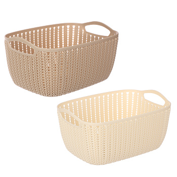 Корзинка вязаная тм VETTA, пластик, 21х16х10см