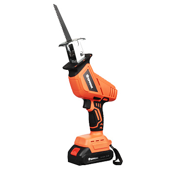 ЕРМАК Пила сабельная на АКБ 20В, 2,0А Li-ion (1шт) з/у, 0-3000 ход/мин, (ONE)