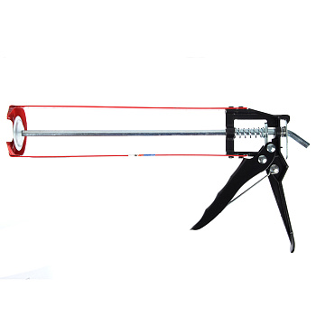 ЕРМАК Пистолет усиленный для герметика с мет. фиксатором 225мм скелетный