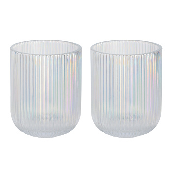 MILLIMI Набор стаканов 2шт, 235мл, стекло, перламутровый