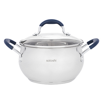SATOSHI Альба Кастрюля 20х11,5см. 3,9 л. со стекл. крышкой, индукция