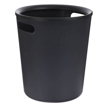 Корзина для мусора 10л Folk, графит, 24х24х28см