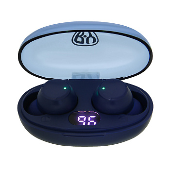 Наушники беспроводные TWS BY Wave, 30/200 mAh, BT:5.3, синий