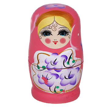 Матрешка 5шт., дерево, 11,5х5,5см, 5 дизайнов