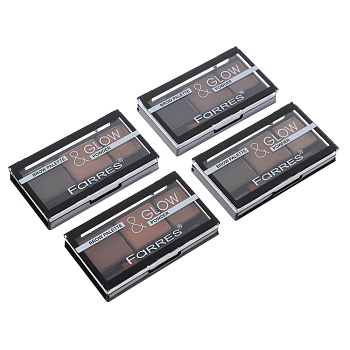 Тени для бровей "Brow&Glow", тм Farres, 3 цвета